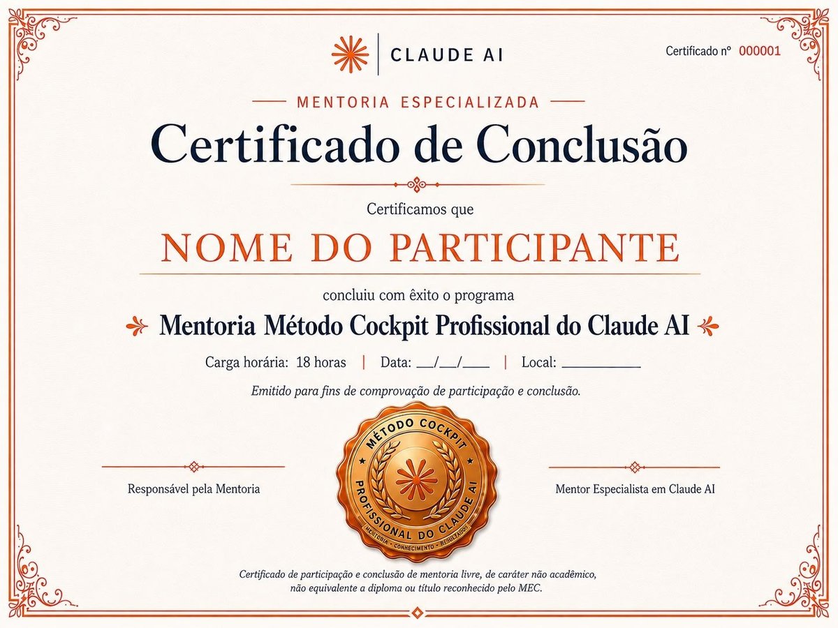 Arte do Certificado de Conclusão, com nome, número de registro e carga horária